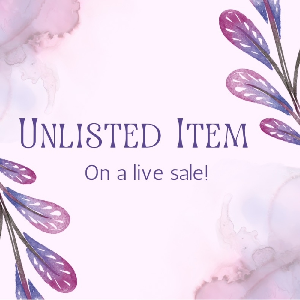 Unlisted Item for Live Sale-Sold as is!